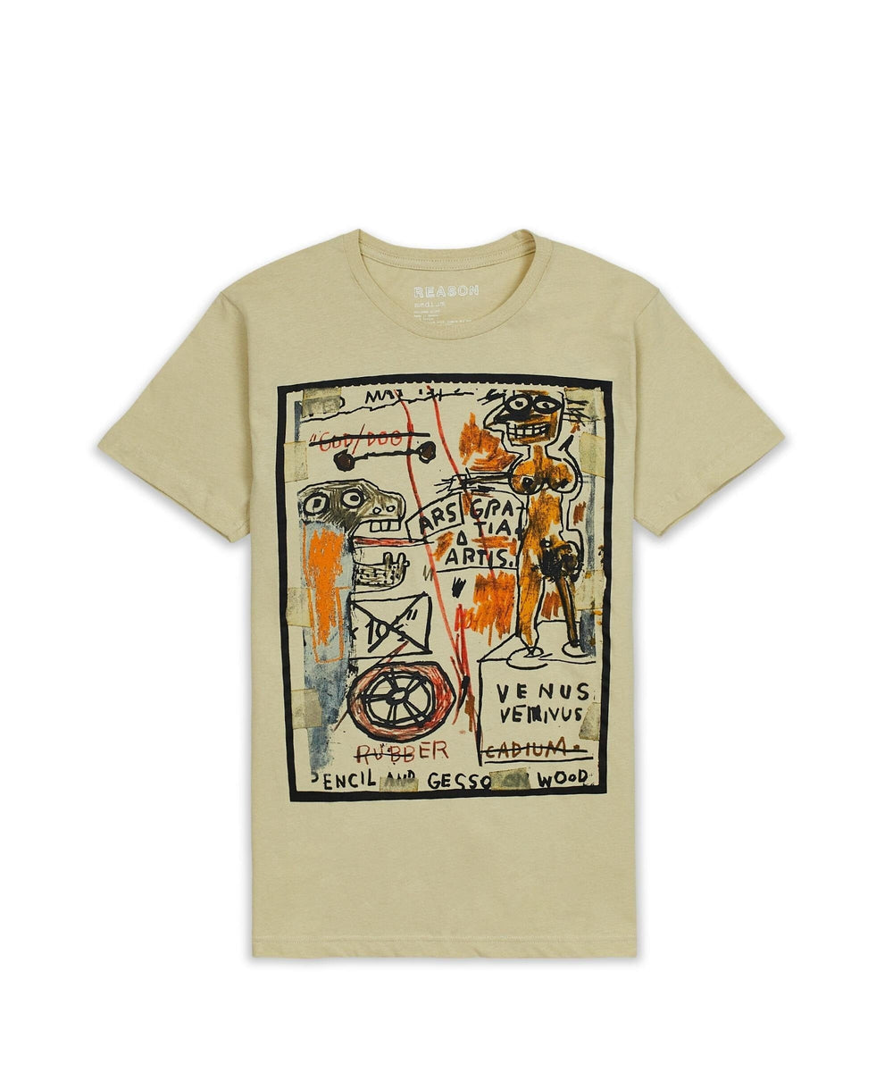 Basquiat™ Dog Short Sleeve Tee - Khaki