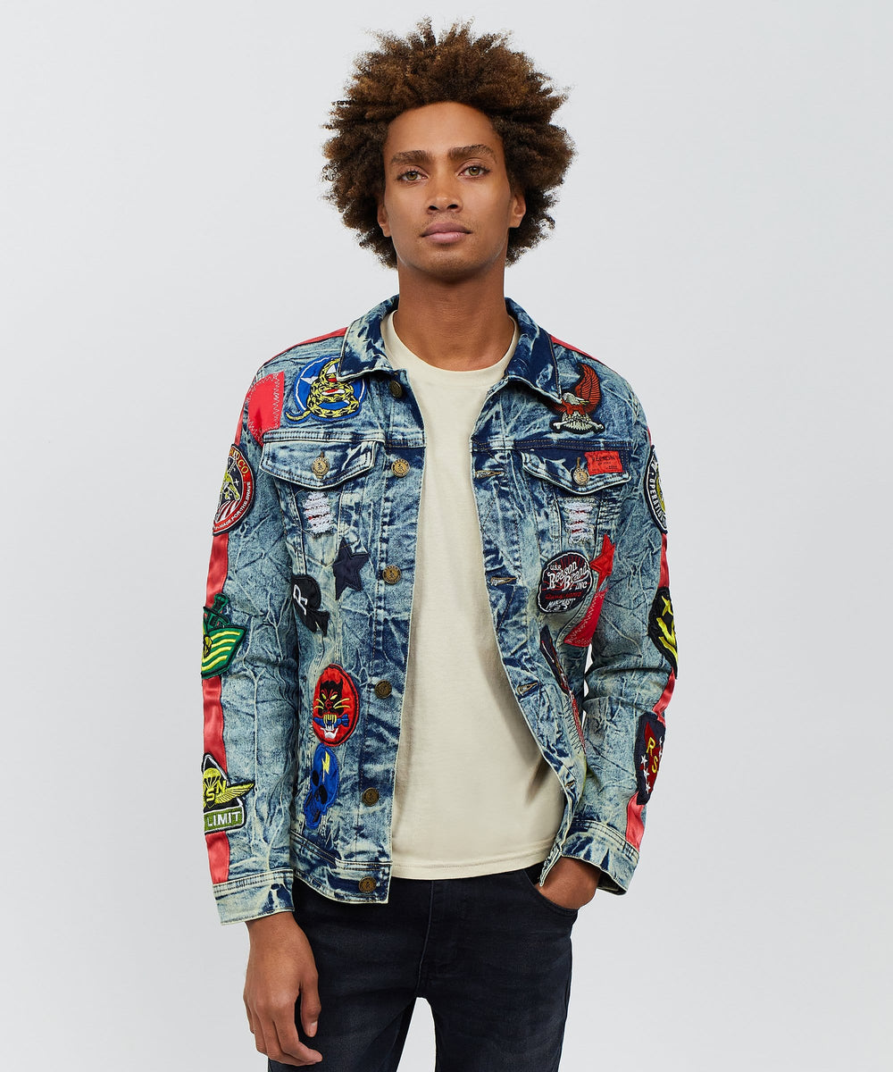 Patchwork Jean Jacket, Multi colour, PRE-ORDER