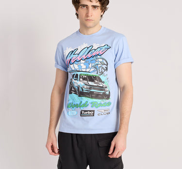 Hellcat Racing Box Short Sleeve Tee - Light Blue