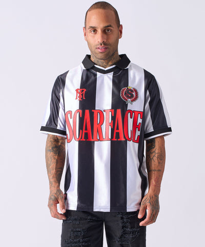 Scarface Soccer Jersey - Black&White
