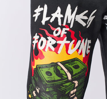 Flames of Fortune Jogger Pants - Black