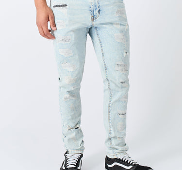 Zedd Light Washed Denim Jeans - Blue