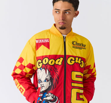 Chucky Good Guys Embroidered Racing Jacket - Red