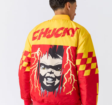 Chucky Good Guys Embroidered Racing Jacket - Red
