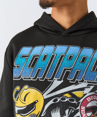 Dodge Scatpack Rhinestone Hoodie - Black