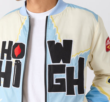 How High Applique Racing Jacket