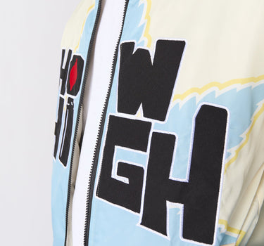 How High Applique Racing Jacket