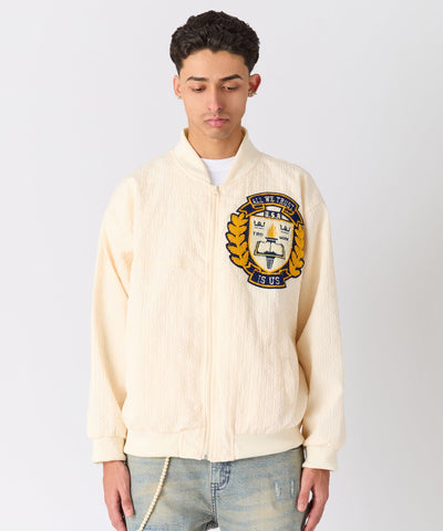 Coaches Chenille Patched Jacket - Cream