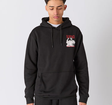 Scarface Tony Glitter Print Hoodie - Black