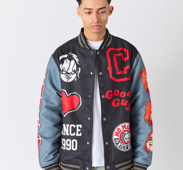 Chucky Nice Guy Varsity Jacket - Black