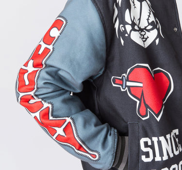 Chucky Nice Guy Varsity Jacket - Black