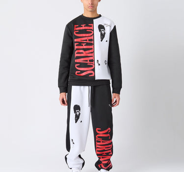 Scarface Split Long Sleeve Tee - Black