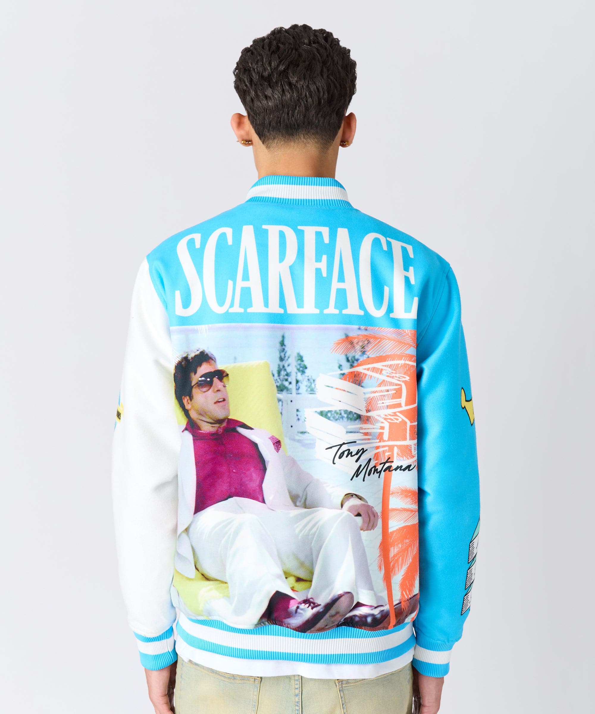 Scarface Retro Varsity Jacket - Blue – Reason Clothing
