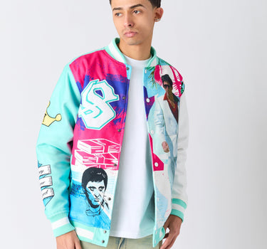 Scarface Retro Varsity Jacket - Multi