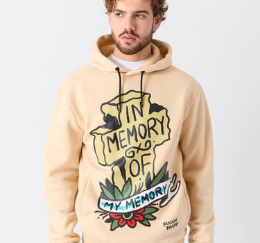 Beware Cropped Hoodie - Grey