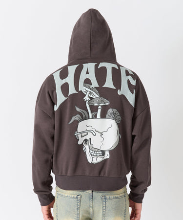 Love Hate Hoodie - Grey