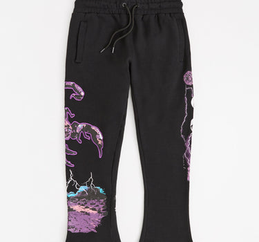 All We Ask Is Trust Applique Jogger - Black