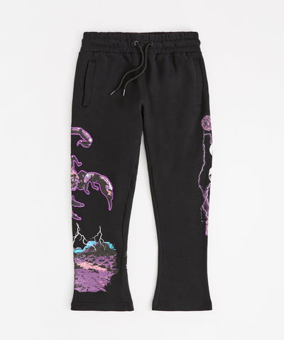 All We Ask Is Trust Applique Jogger - Black