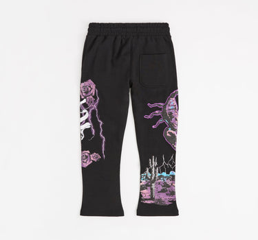 All We Ask Is Trust Applique Jogger - Black