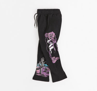 All We Ask Is Trust Applique Jogger - Black