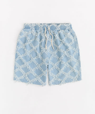 Textured Short - Blue
