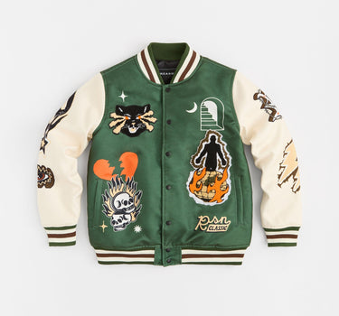 Rise Above Varsity Jacket - Green