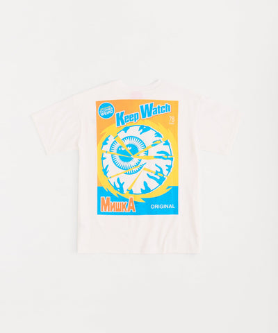 Mishka Keep Watch Graphic Print Short Sleeve Tee - White