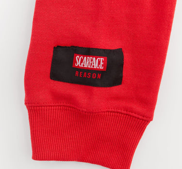 Scarface Old English Chenille Hoodie - Red