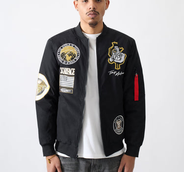 Scarface Bomber Jacket - Black