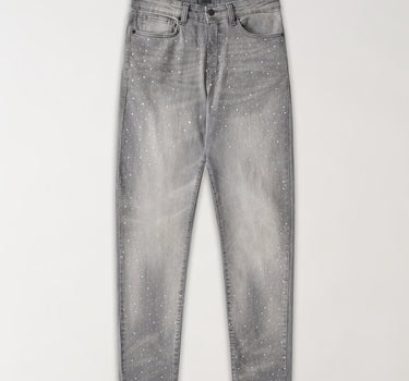 Stoned Out Denim Jeans - Grey