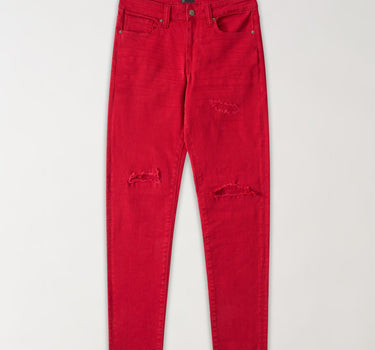 Destroyed Denim Jeans - Red
