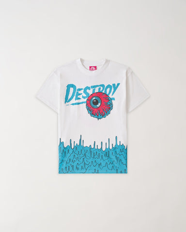 Mishka Destroy Graphic Print Short Sleeve Tee - White