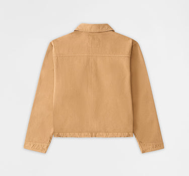 Studded Denim Jacket - Khaki