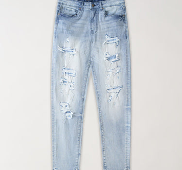 Ripped Denim Pants - Blue