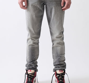 Stoned Out Denim Jeans - Grey
