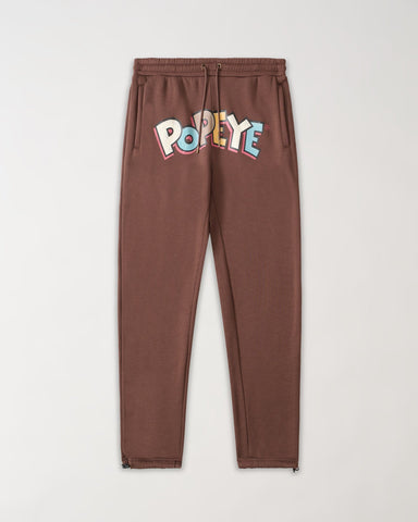 Popeye Toggle Sweatpants - Brown