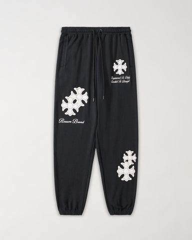 Rebellion Architects Applique Sweats - Black