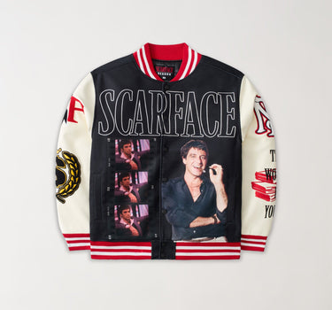 Scarface Money Varsity Jacket PU - Black