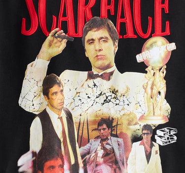 Scarface Say Hello Embroidered Patch Hoodie - Black