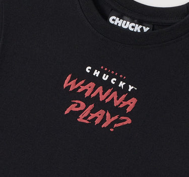 Women Chucky Wanna Play Short Sleeve Tee - Black