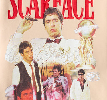 Scarface Say Hello Embroidered Patch Hoodie - Khaki