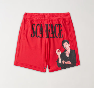 Scarface Old English Mesh Short - Red