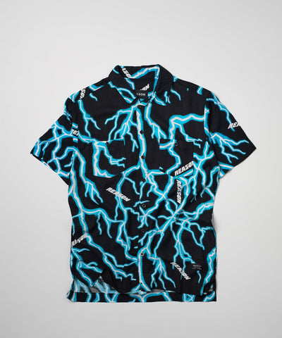 Lightning Allover Print Short Sleeve Shirt