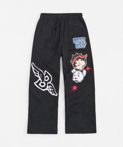 Women Betty Boop Sweatpants - Black