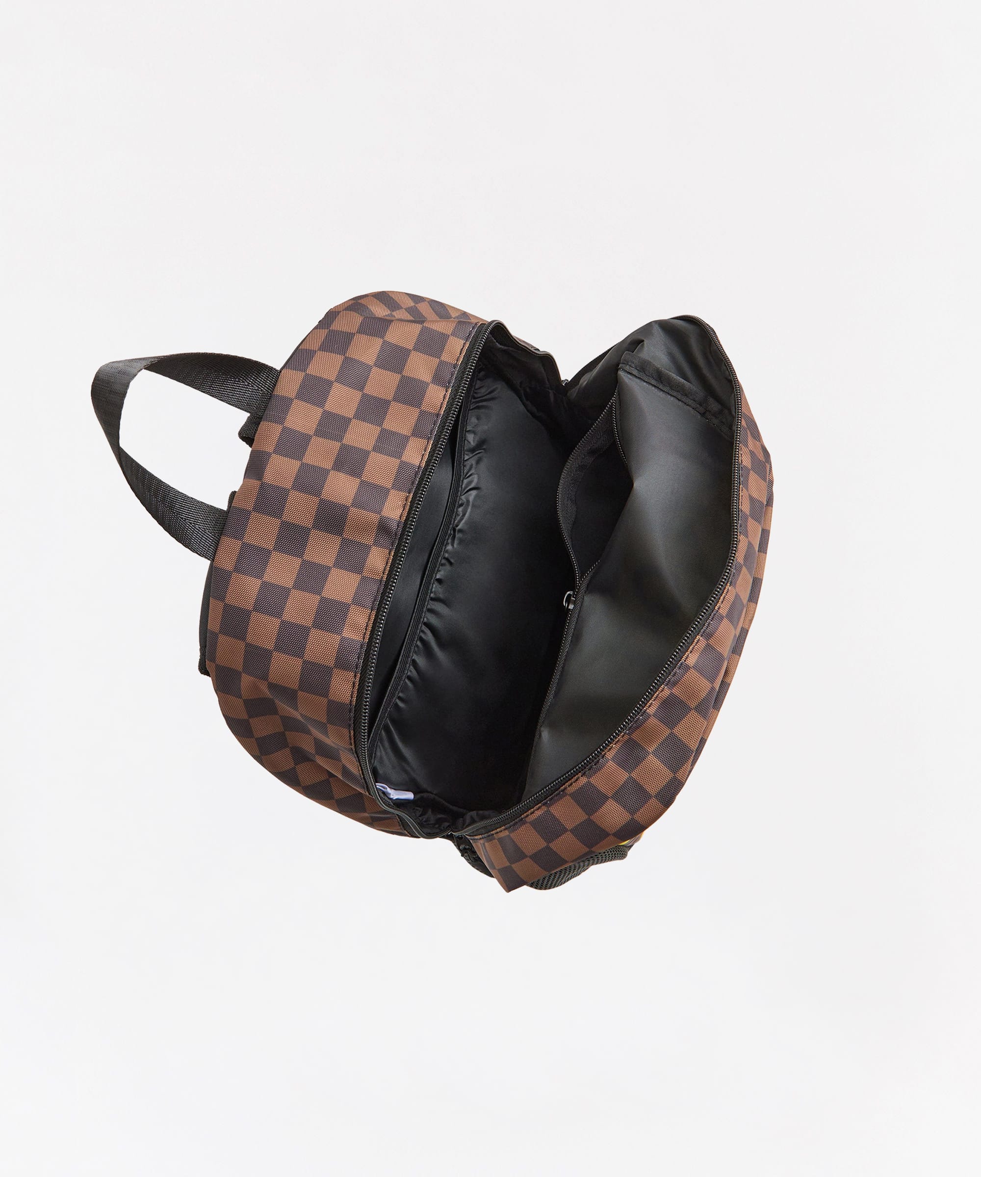 louis vuitton brown checkered backpack Damier Ebene Montsouris MM Bag Labellov The roomy outside pocket makes it easy to get at essentials Do Not Cross Checkered Print