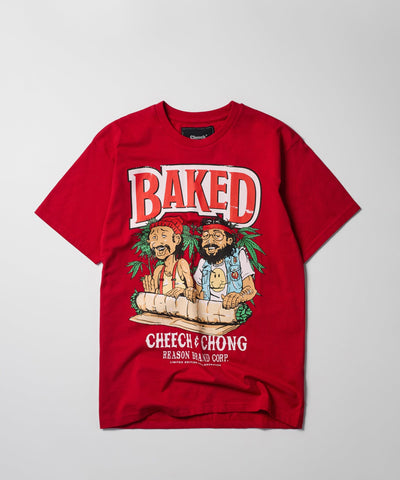 Cheech & Chong Baked Short Sleeve Tee - Red