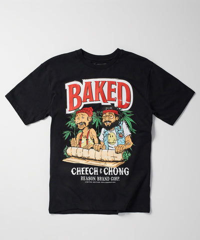 Cheech & Chong Baked Short Sleeve Tee - Black