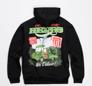 Cheech & Chong Back Print Hoodie - Black