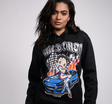 Women Betty Boop Wild Ones Hoodie - Black