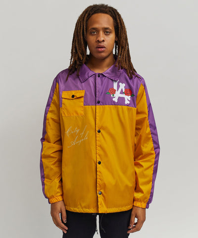 Los Angeles Coaches Jacket - Yellow